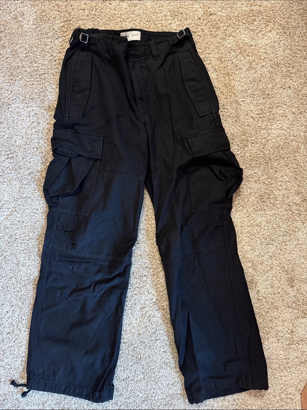 TNA Black Women's Cargo Pants with Utility Pockets